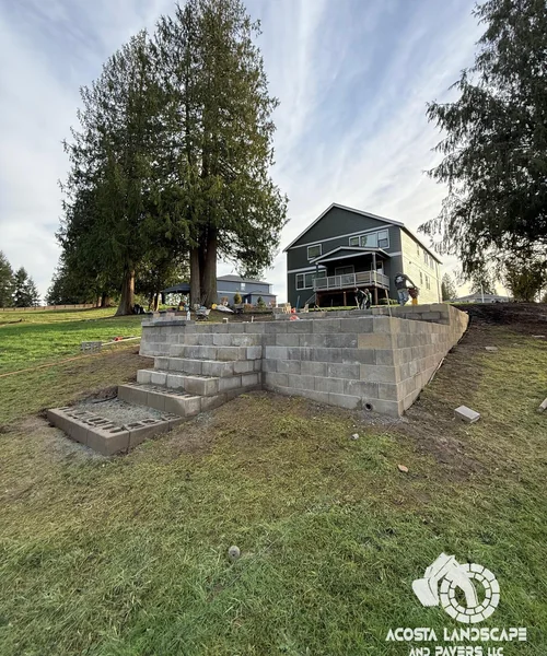 Multi-Tiered Patio, Fire Pit & Integrated Outdoor Living Design in Bothell 